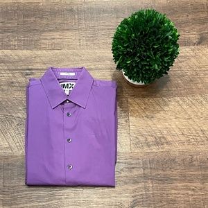 Express 1MX Fitted Dress Shirt - Small